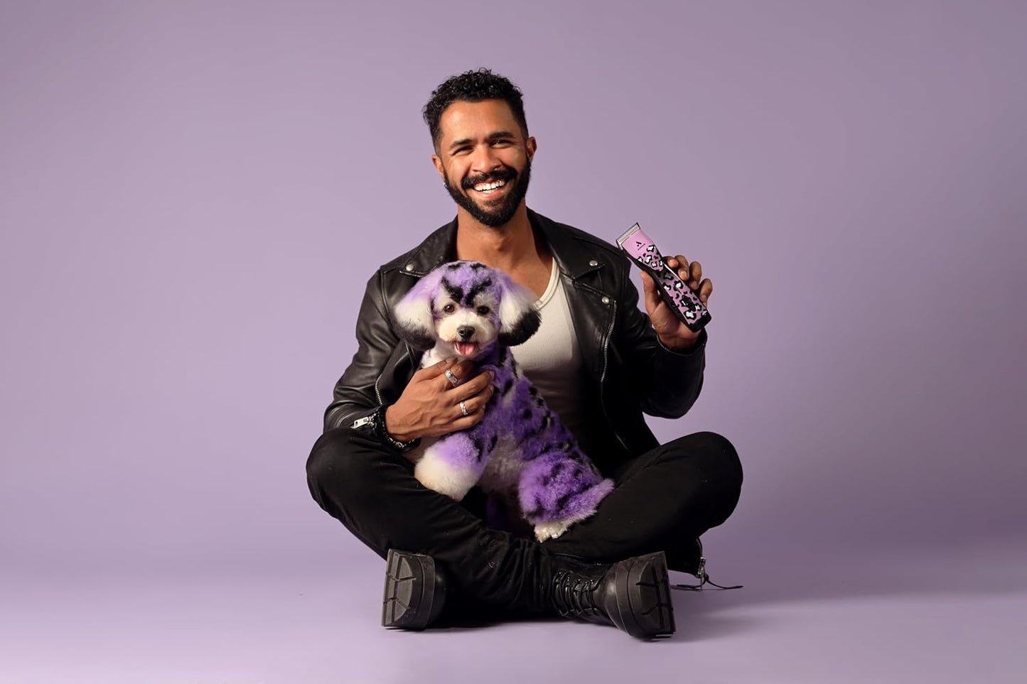 561458 Pulse Zr II Wild Edition 5-Speed Detachable Blade Clipper, Cordless Animal/Dog Grooming, Removable Lithium Ion Battery, LED Charge Light, Wild Colorway