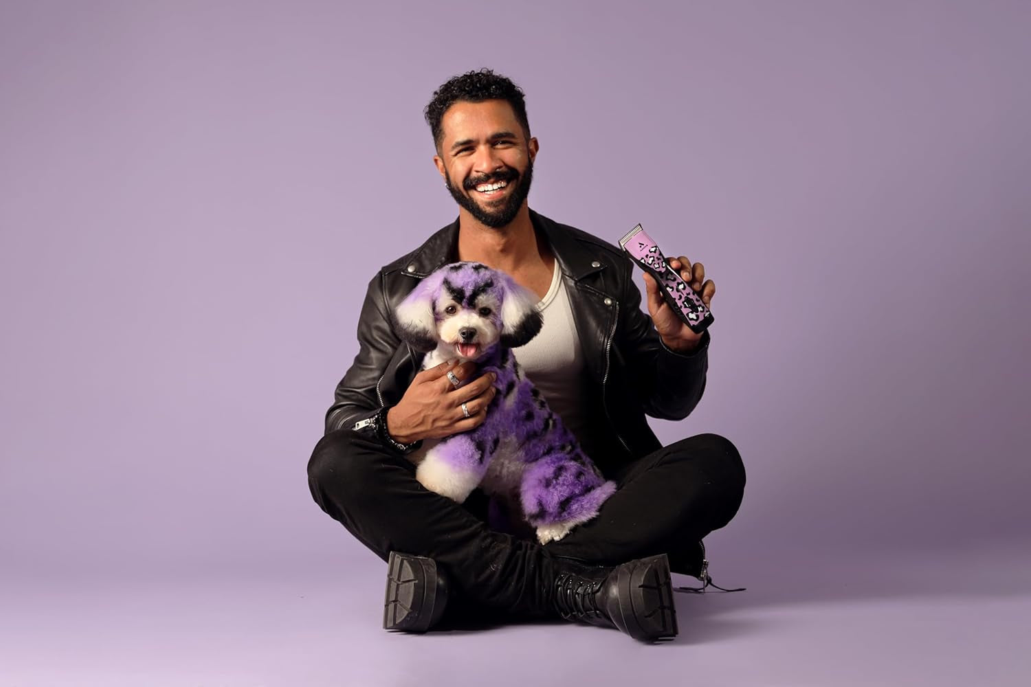 561458 Pulse Zr II Wild Edition 5-Speed Detachable Blade Clipper, Cordless Animal/Dog Grooming, Removable Lithium Ion Battery, LED Charge Light, Wild Colorway