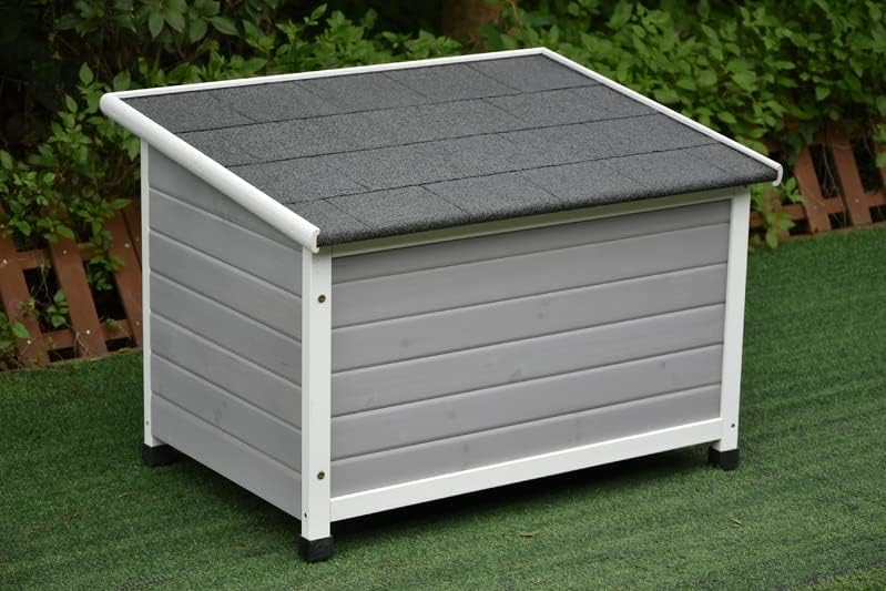 Pawhub Wooden Pet Dog Kennel Timber House Cabin Wood Log Box Home 84Wx58Hx63D Cm