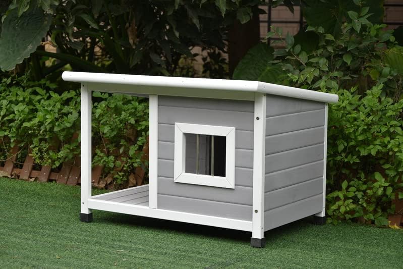 Pawhub Wooden Pet Dog Kennel Timber House Cabin Wood Log Box Home 84Wx58Hx63D Cm