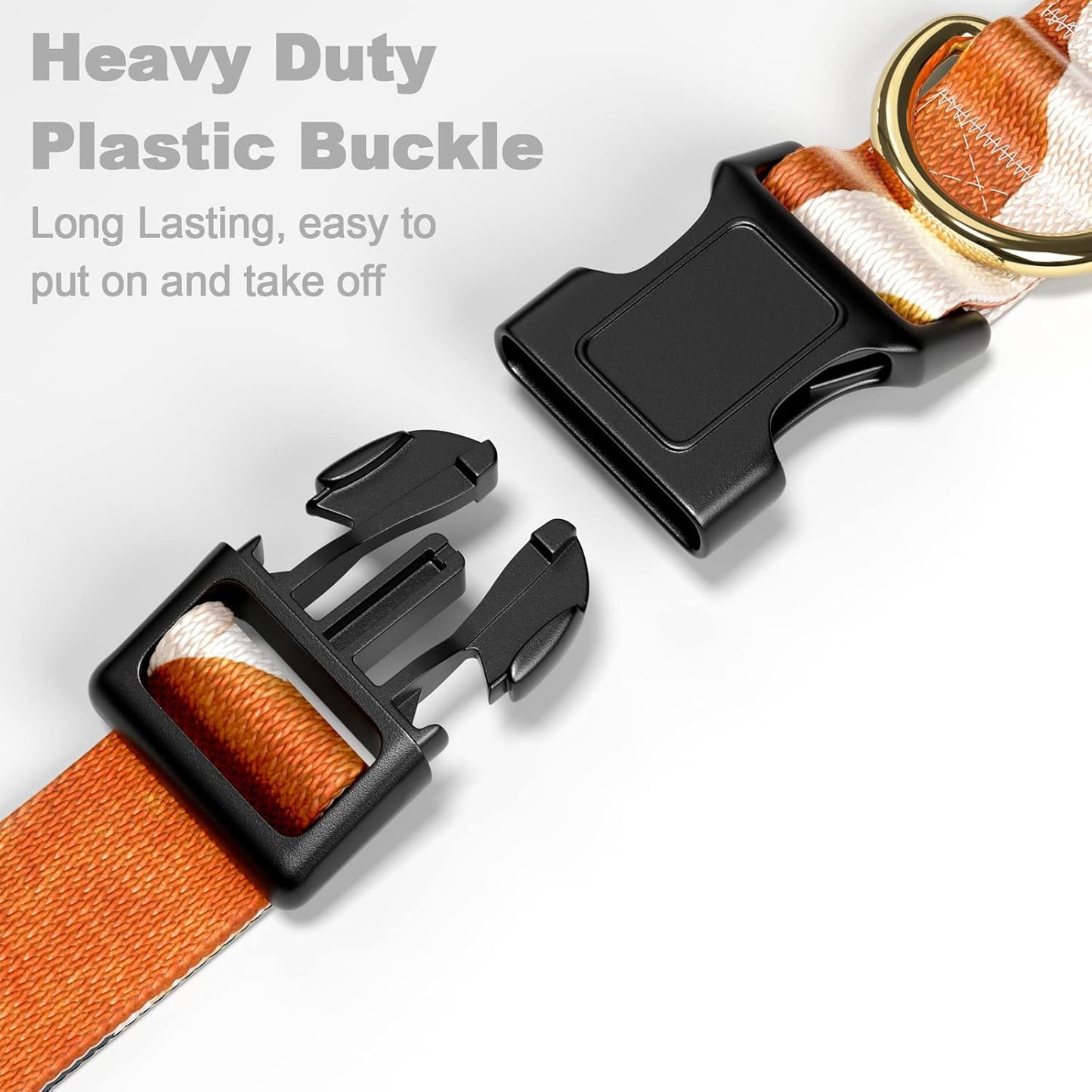 Dog Collar for Small Dogs, Cute Heavy Duty Adjustable Puppy Collar with Quick Release Buckle for Boy Girl & Female, Pet Accessories for Walking Running, XS Length 5/8" Width, Abstract Art