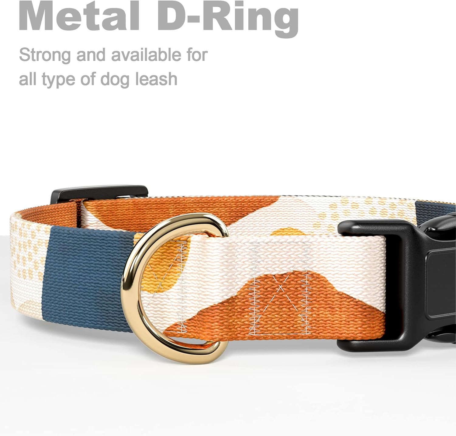 Dog Collar for Small Dogs, Cute Heavy Duty Adjustable Puppy Collar with Quick Release Buckle for Boy Girl & Female, Pet Accessories for Walking Running, XS Length 5/8" Width, Abstract Art