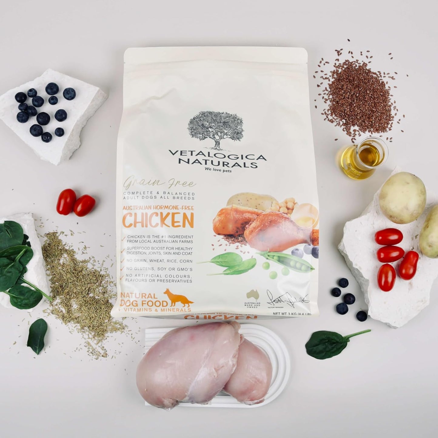 Naturals Premium Quality Grain Free Chicken Adult Dry Dog Food 13 Kg