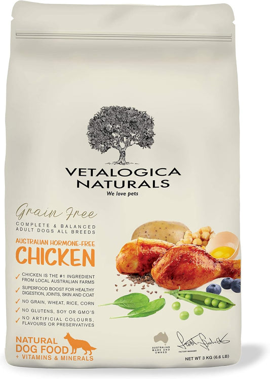 Naturals Premium Quality Grain Free Chicken Adult Dry Dog Food 3 Kg