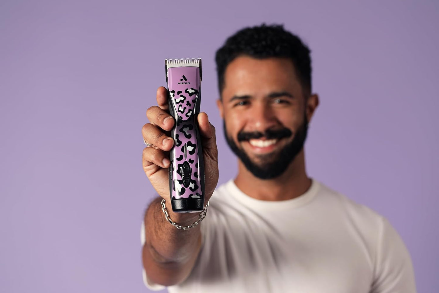 561458 Pulse Zr II Wild Edition 5-Speed Detachable Blade Clipper, Cordless Animal/Dog Grooming, Removable Lithium Ion Battery, LED Charge Light, Wild Colorway