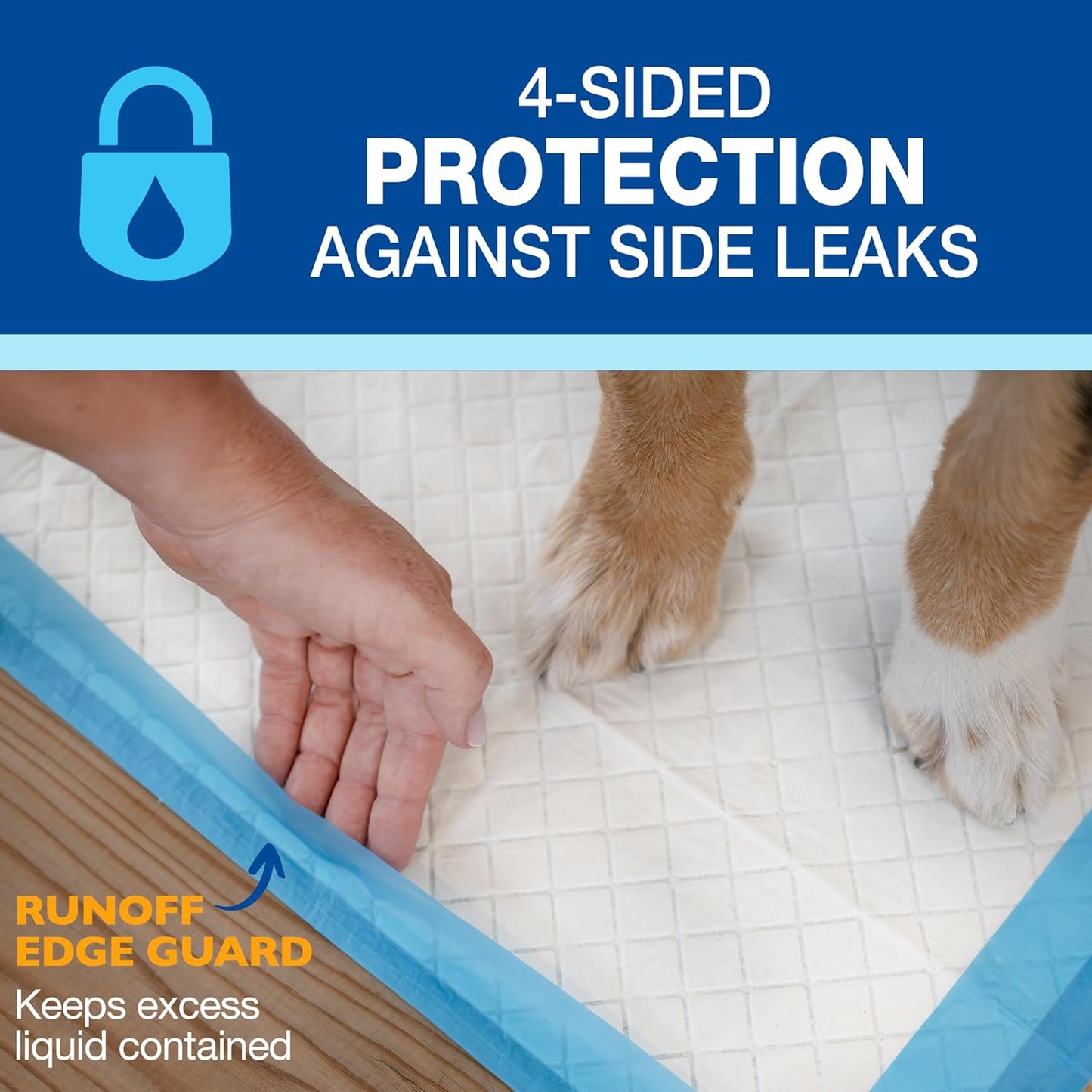Wee-Wee Pee Pads for Dogs and Puppies Training L Gigantic, XL, Standard & Little L Absorbent Pee Pads for Training Puppies, Leak-Proof 6-Layer Technology, 24 Hour Protection Guaranteed