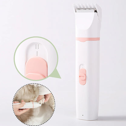 4-In-1 Electric Pet Grooming Tool Set Dog Hair Clippers USB Rechargeable Pets Haircut Trimmer Shaver Cats Dogs Supp Professional