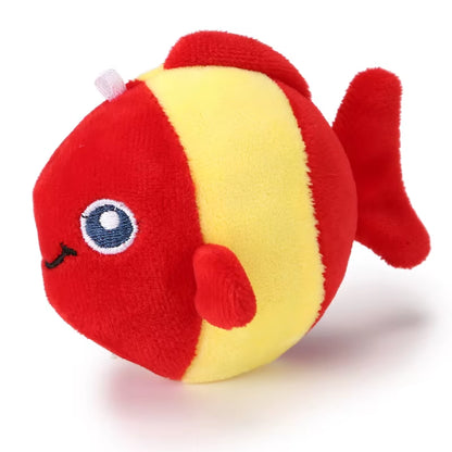 Cat Toys Sound Clown Fish Cat Toys Self-Exciting and Teasing Cat Stick Soft, Comfortable, Elastic, Bite-Resistant, Playable