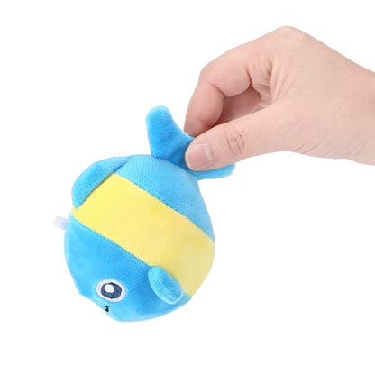 Cat Toys Sound Clown Fish Cat Toys Self-Exciting and Teasing Cat Stick Soft, Comfortable, Elastic, Bite-Resistant, Playable