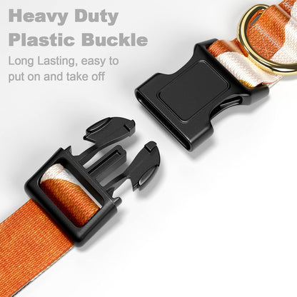 Dog Collar for Small Dogs, Cute Heavy Duty Adjustable Puppy Collar with Quick Release Buckle for Boy Girl & Female, Pet Accessories for Walking Running, XS Length 5/8" Width, Abstract Art