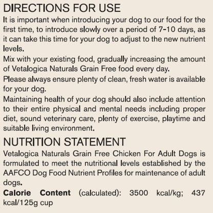 Naturals Premium Quality Grain Free Chicken Adult Dry Dog Food 13 Kg