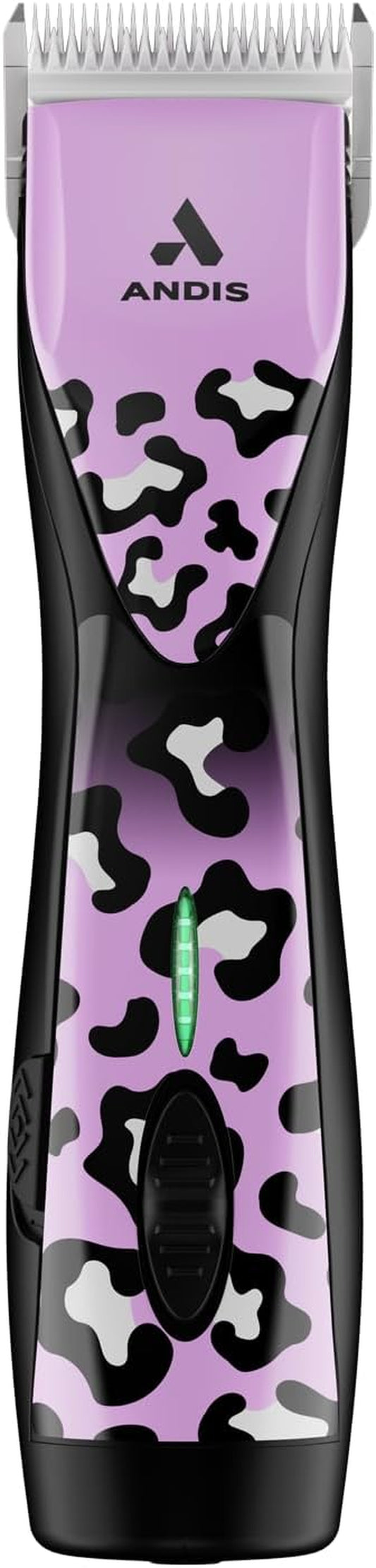 561458 Pulse Zr II Wild Edition 5-Speed Detachable Blade Clipper, Cordless Animal/Dog Grooming, Removable Lithium Ion Battery, LED Charge Light, Wild Colorway