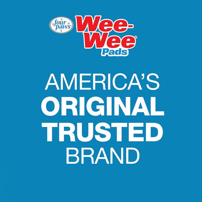 Wee-Wee Odor Control Advanced Formula Unscented Pee Pads for Dogs & Puppies, Leak-Proof Housebreaking Potty Training Floor Protection, 22" X 23", 100 Count
